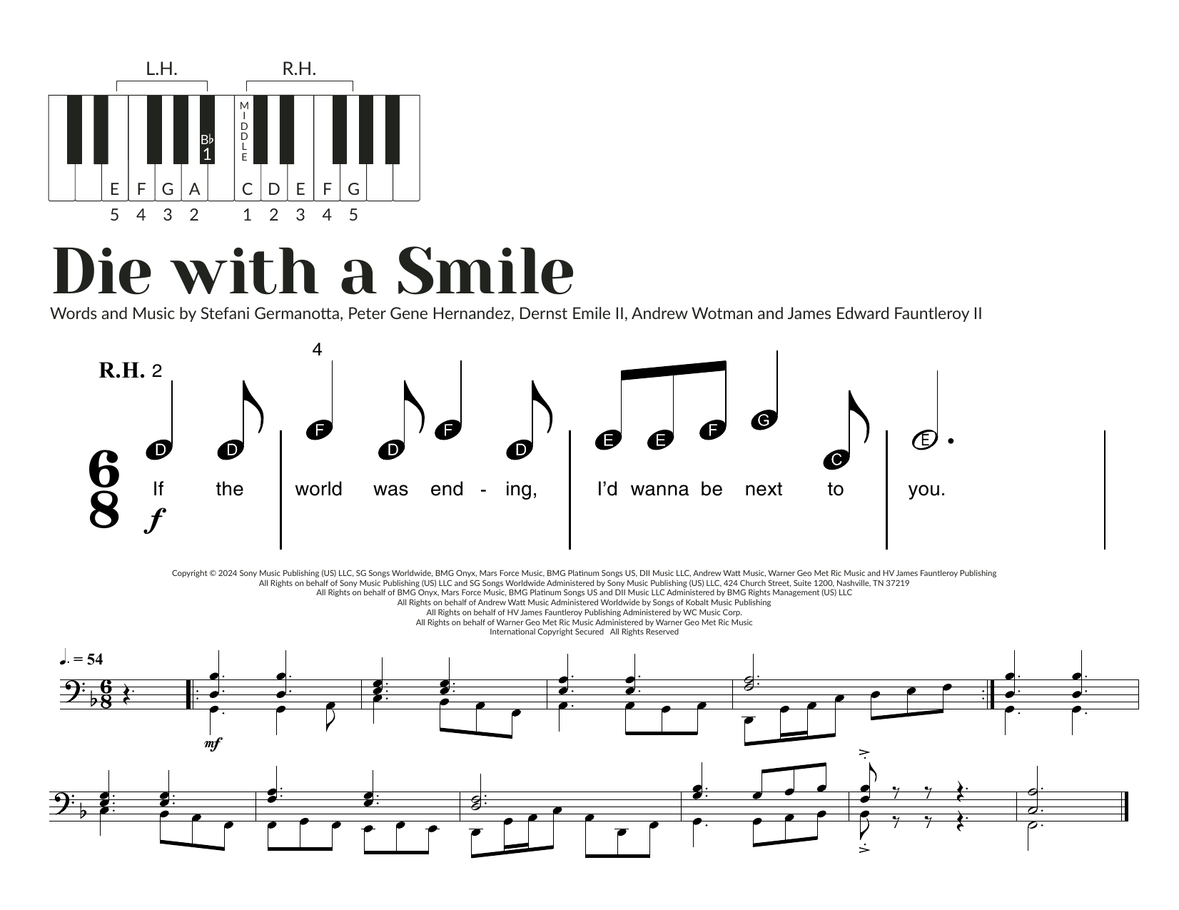 Produktbild zu: Die With A Smile