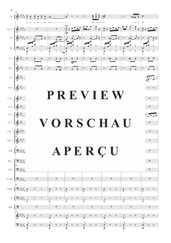 Produktgalerie: Seite 10 von 11 Pres des remparts de Seville (Seguidilla from Carmen), , Solo Gesang und Concert Band