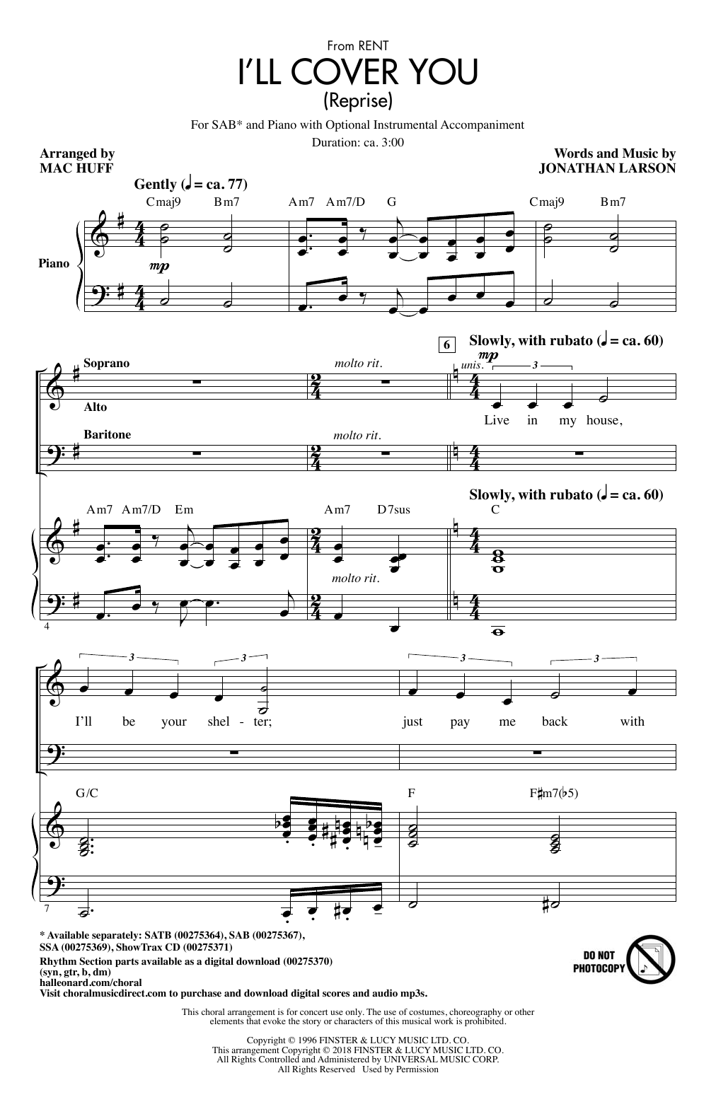 Produktbild zu: I'll Cover You (Reprise)