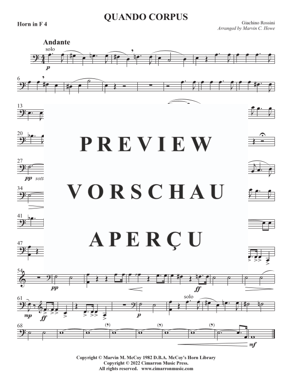 Product gallery: Page 11 of 11 Quando Corpus, , Horn Quartett