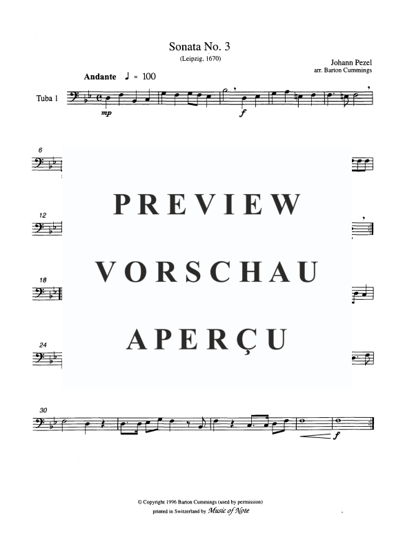 Produktgalerie: Seite 8 von 9 Sonata No. 3, , Tuba Quintett EEETT