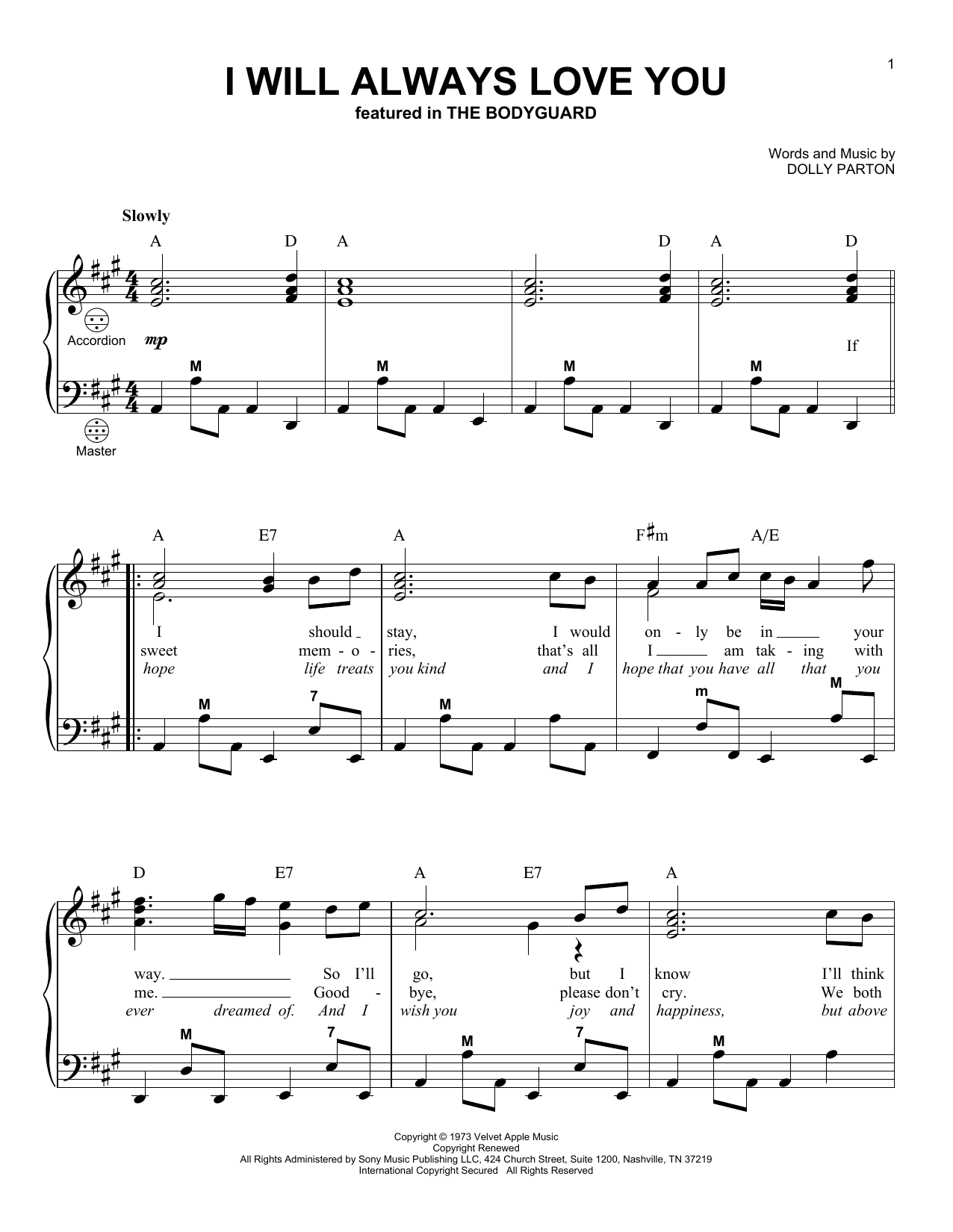 Product gallery: Page 1 of 1 I Will Always Love You, Whitney Houston