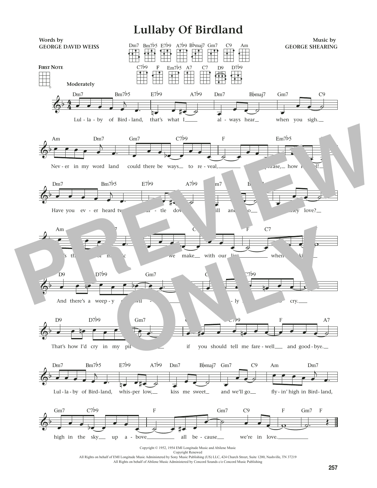 Produktgalerie: Seite 1 von 1 Lullaby Of Birdland (from The Daily Ukulele) (arr. Jim Beloff), George Shearing, Ukulele