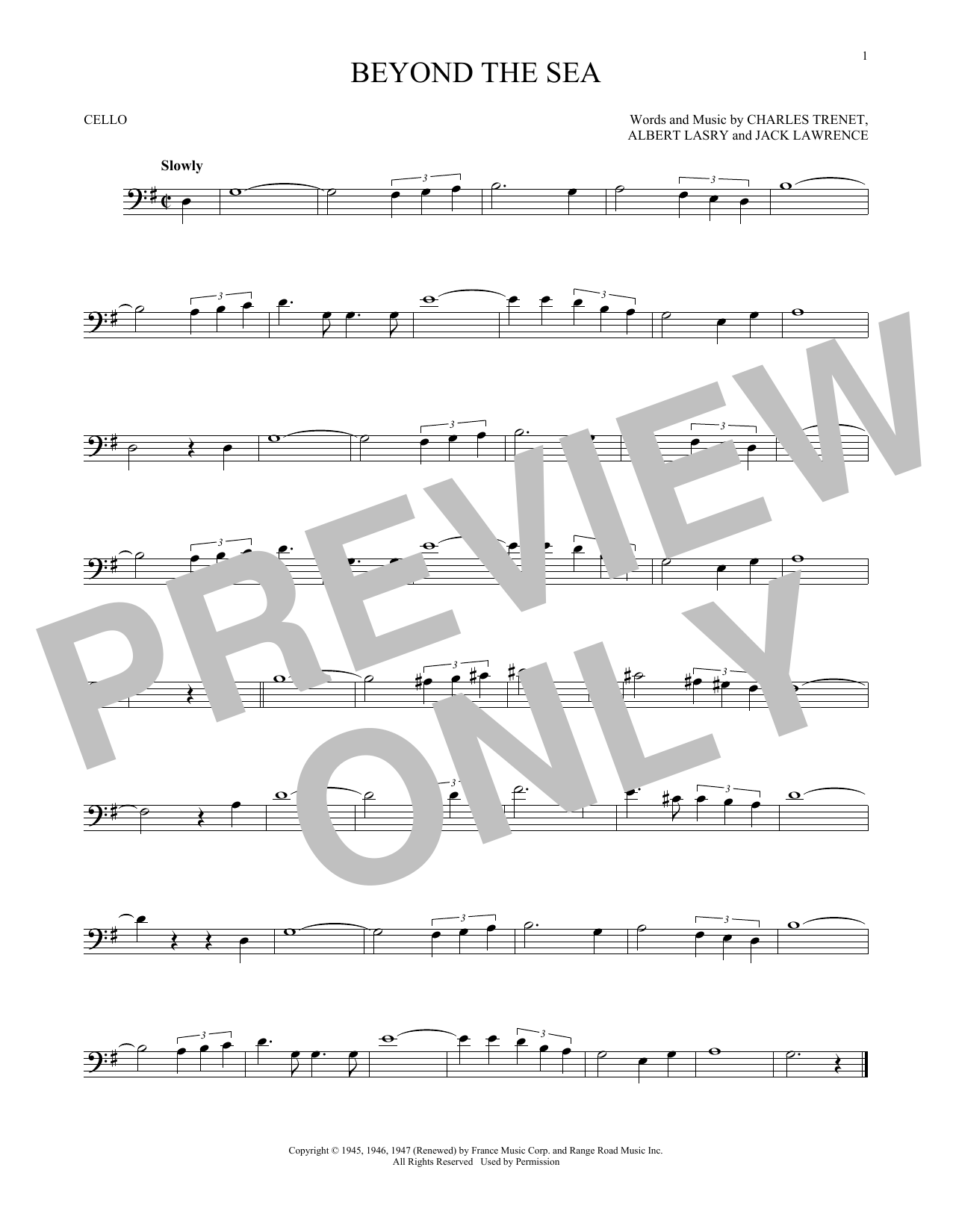 Produktgalerie: Seite 1 von 1 Beyond The Sea, Bobby Darin, Violoncello