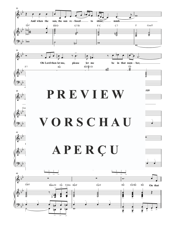 Produktgalerie: Seite 9 von 11 When the Saints Go Marchin´ In, , Gemischter Chor SAB, Solo und Klavier