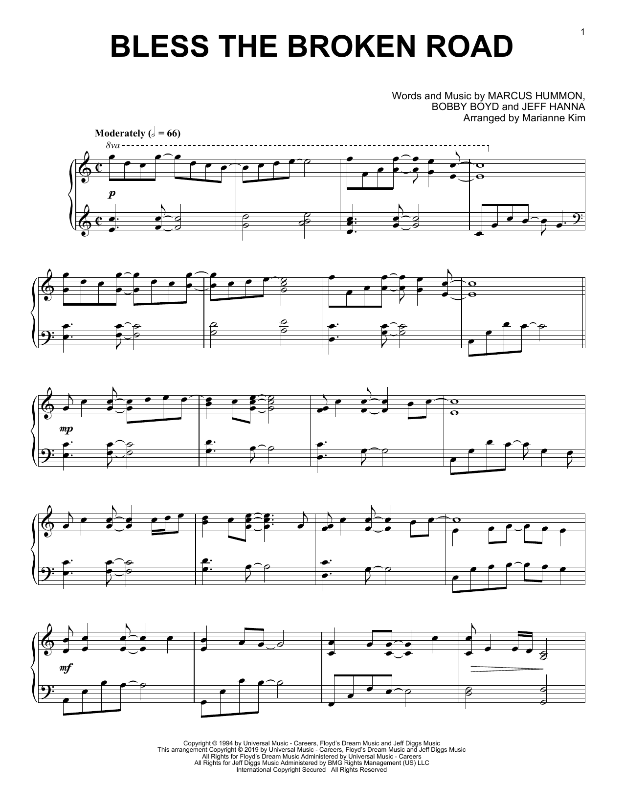 Produktbild zu: Bless The Broken Road (arr. Marianne Kim)