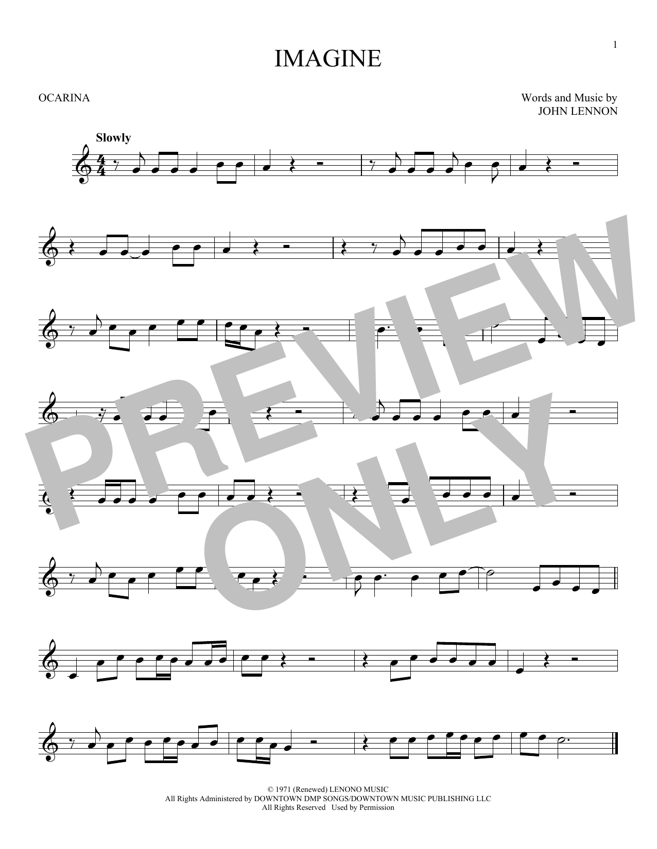 Produktgalerie: Seite 1 von 1 Imagine, John Lennon, Flöte