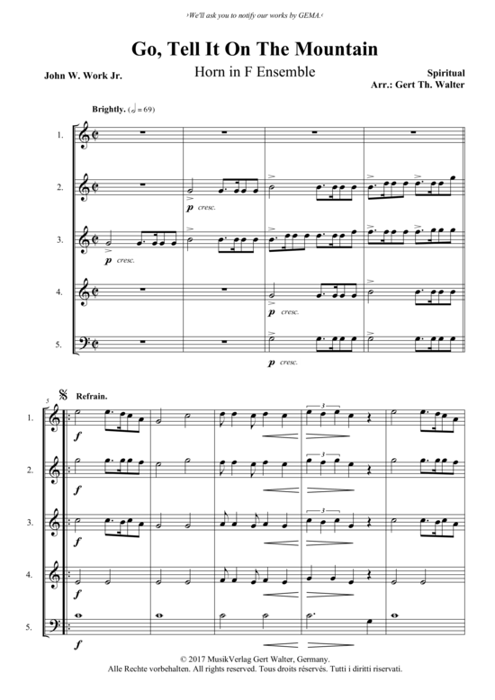 Produktbild zu: Go Tell It On The Mountain Spiritual