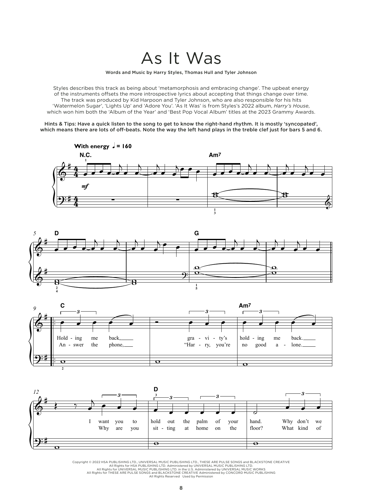 Produktbild zu:  As It Was - Harry Styles