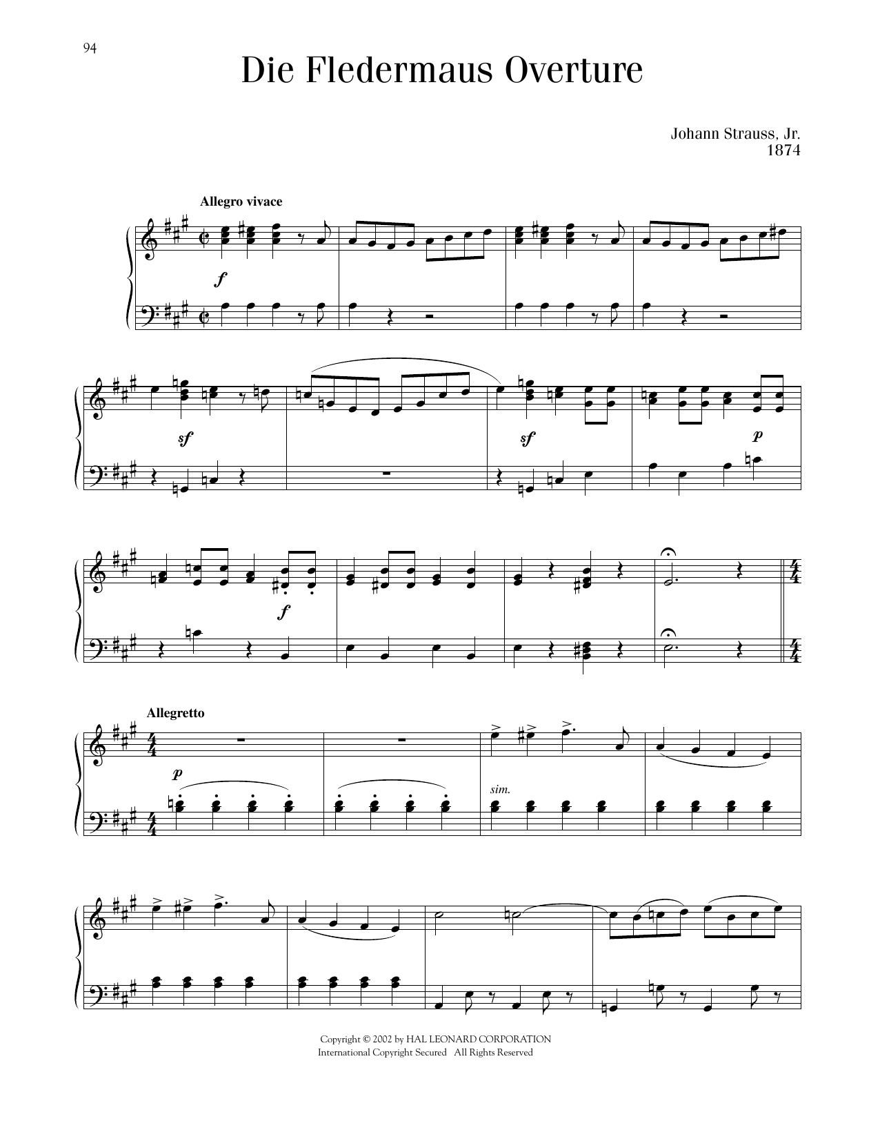 Produktbild zu: Die Fledermaus Overture