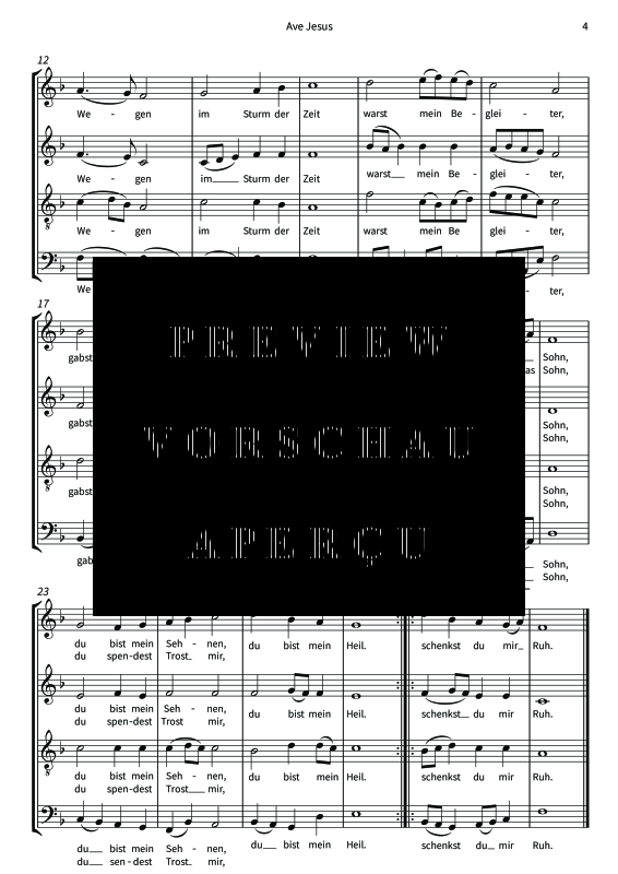 Produktgalerie: Seite 6 von 6 Ave Jesus, Gottes Sohn, , (Gemischter Chor)