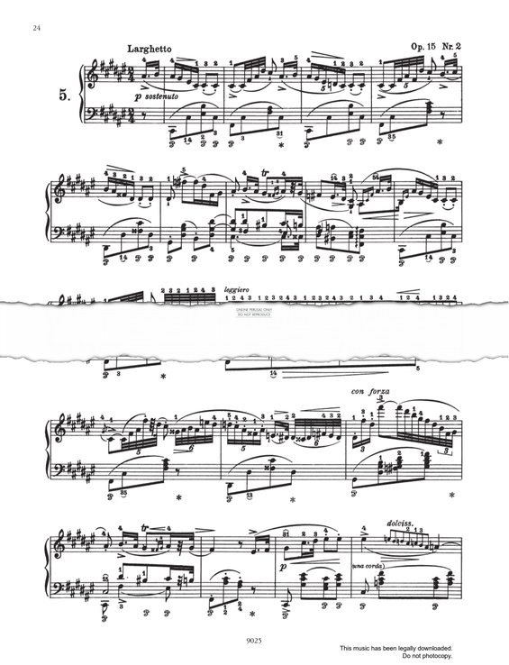 Produktgalerie: Seite 1 von 1 Nocturne in F# Major Op.15 No.2, Frederic Chopin, Klavier