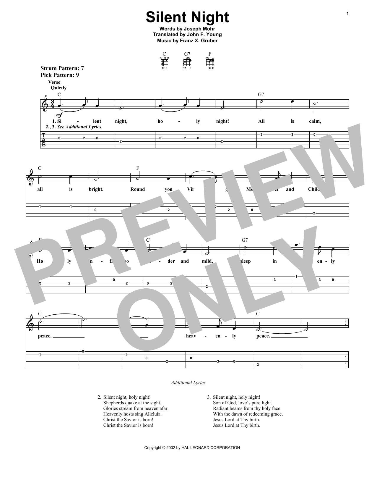 Product gallery: Page 1 of 1 Silent Night, Franz X. Gruber