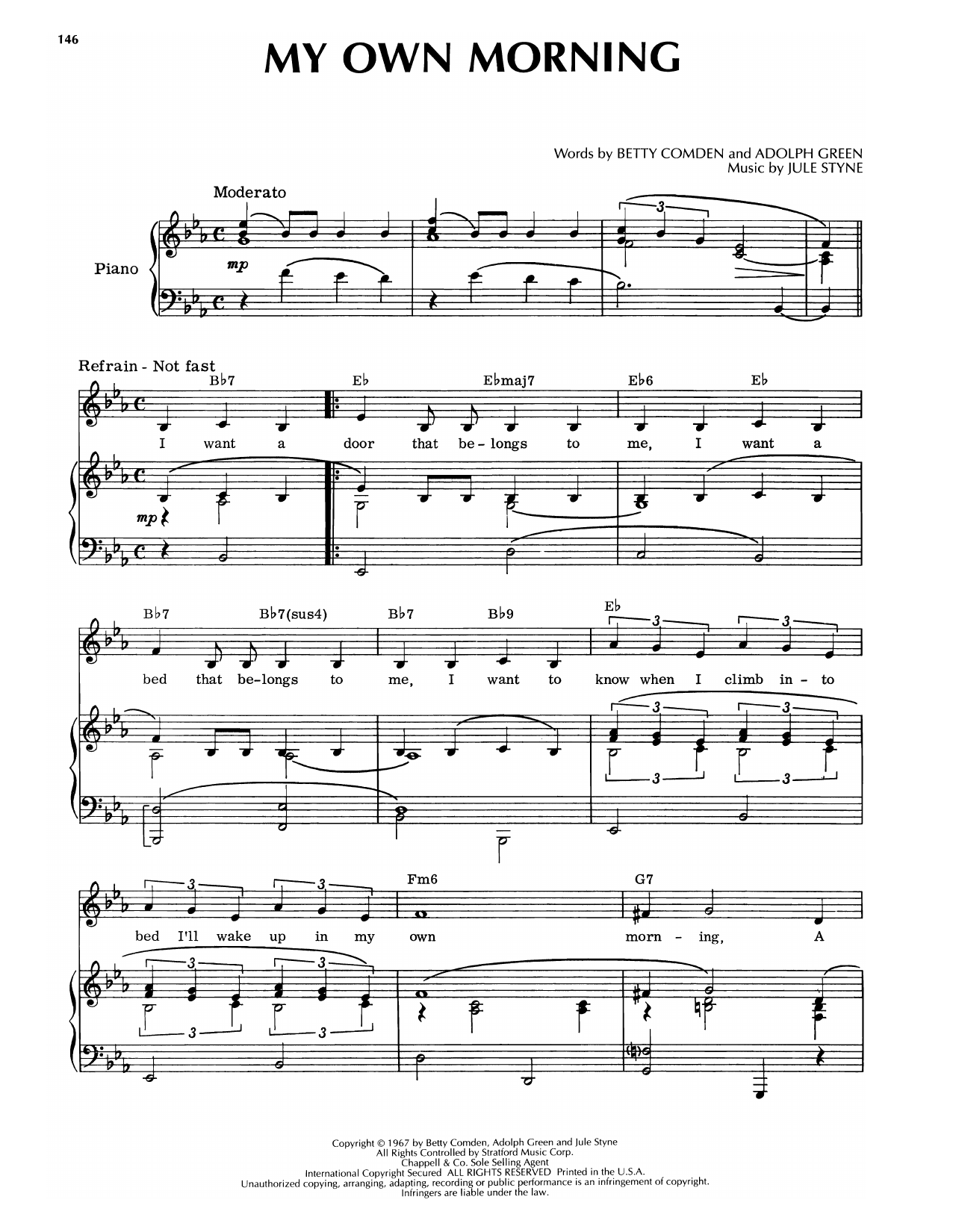 Produktbild zu: My Own Morning (from Hallelujah, Baby!)