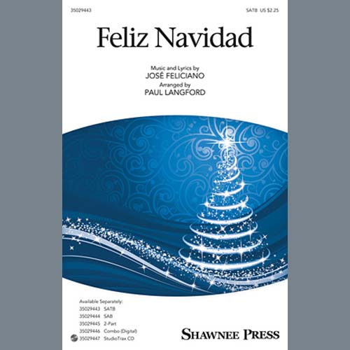 cover: Feliz Navidad (arr. Paul Langford), Jose Feliciano, Chor