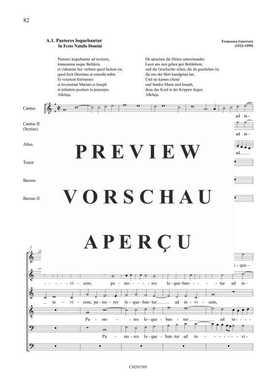 Produktgalerie: Seite 2 von 6 Pastores loquebantur, , Gemischter Chor 6-stimmig