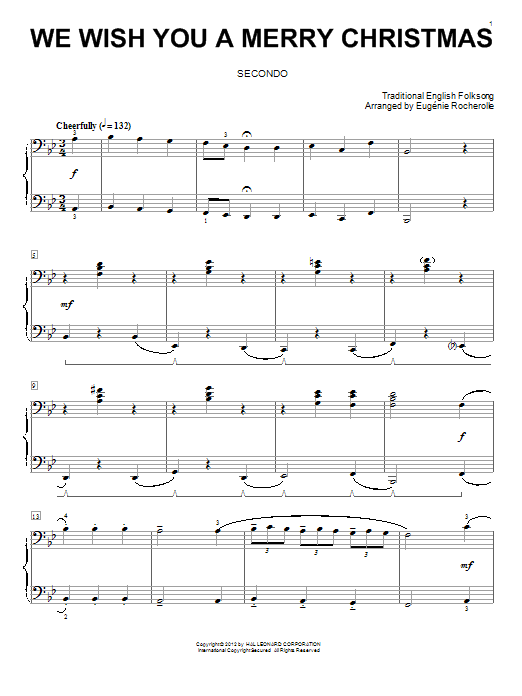 Product gallery: Page 1 of 1 We Wish You A Merry Christmas, Traditional English Folksong