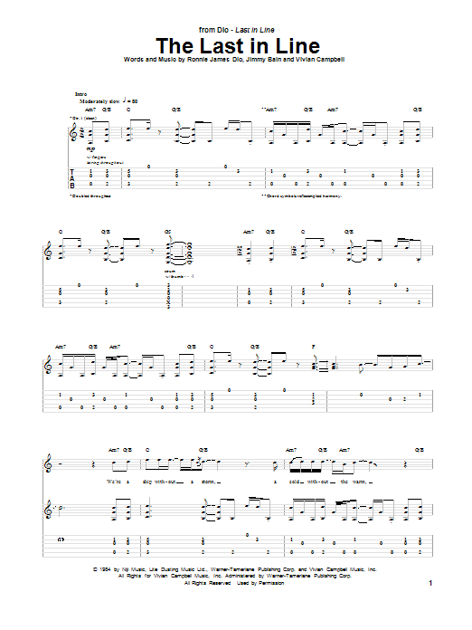 Produktgalerie: Seite 1 von 1 The Last In Line, Dio, Gitarre