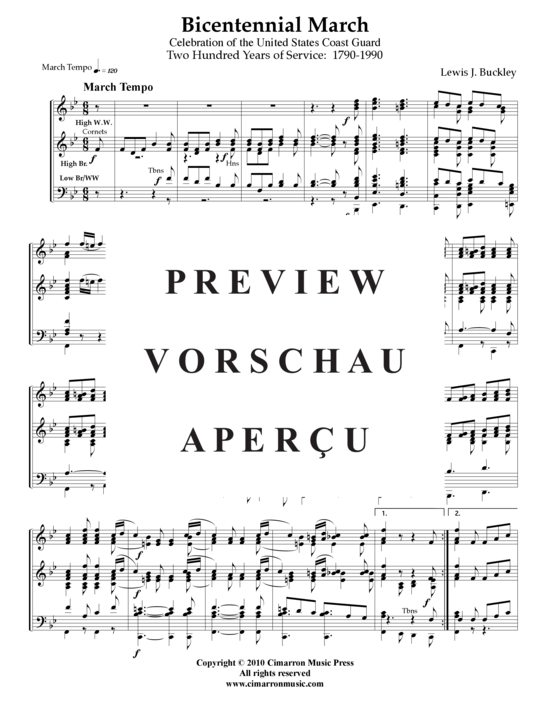 Product gallery: Page 2 of 21 Zweihundert-Jahrfeier Marsch , , (Concert Band)