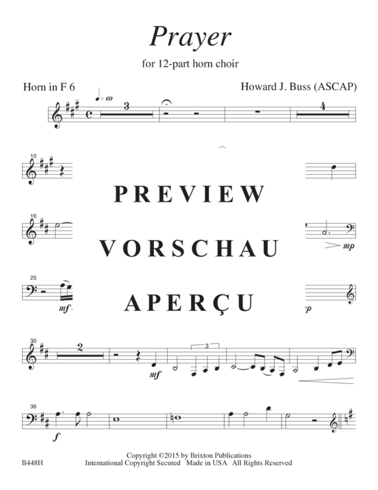 Product gallery: Page 20 of 21 Prayer , , (12-part horn choir)