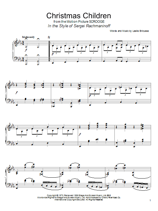 Product picture to: Christmas Children (in the style of Rachmaninoff) (arr. David Pearl)