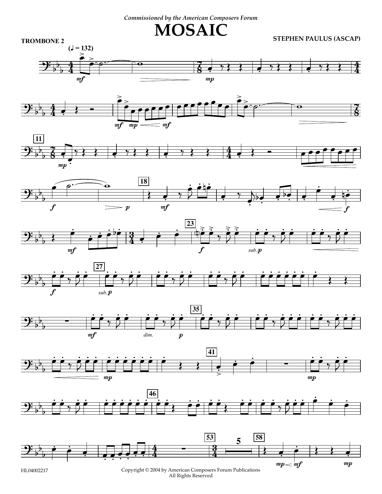 Produktbild zu: Mosaic - Trombone 2