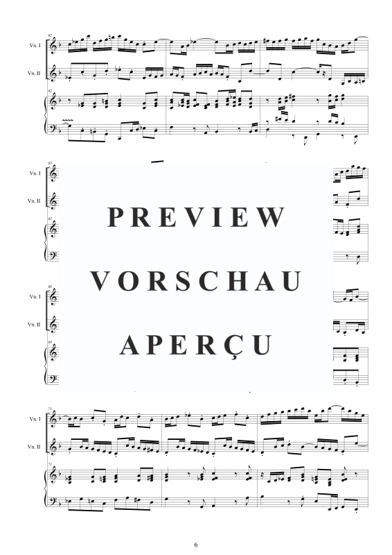 Produktgalerie: Seite 7 von 11 Doppel Konzert 2 Violinen D-Moll BWV 1043, , 2 Violinen und Cembalo/Klavier