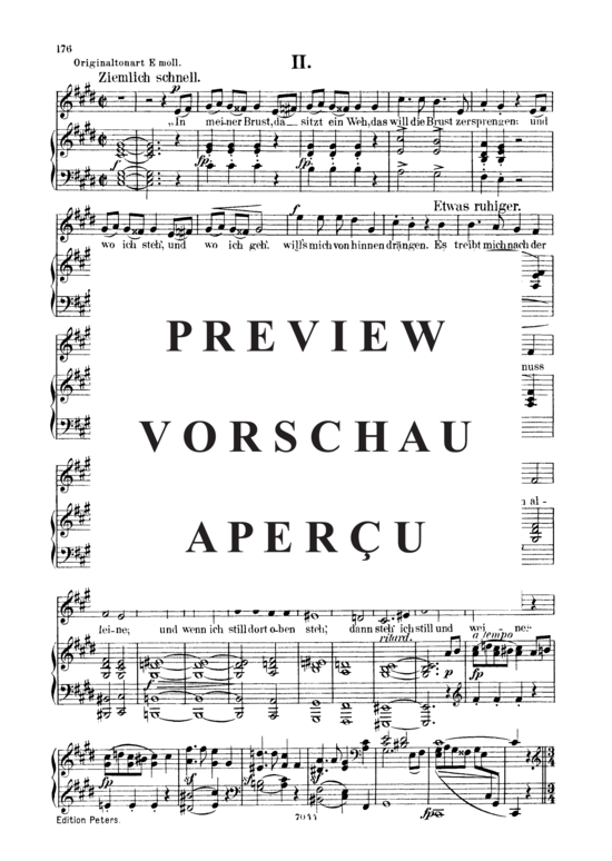 Product gallery: Page 4 of 5 Der arme Peter, Op.53 No.3, , Low Voice and Piano