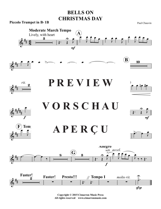 Produktgalerie: Seite 12 von 16 Bells on Christmas Day , , (Doppel Blechbläserquintett)