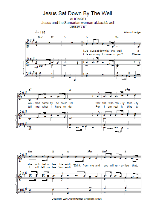 Produktbild zu: Jesus Sat Down By The Well