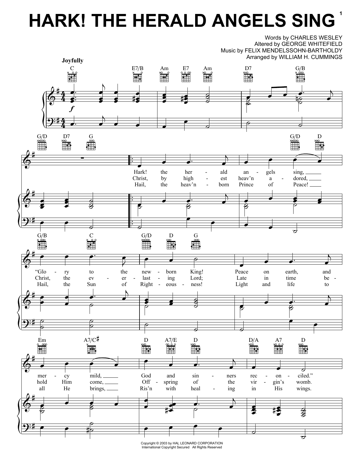Product gallery: Page 1 of 1 Hark! The Herald Angels Sing, Charles Wesley