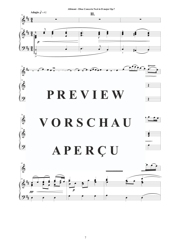 Product gallery: Page 8 of 11 Oboe Concerto No.6 in D-Dur Op.7, , Oboe and Piano/Harpsichord