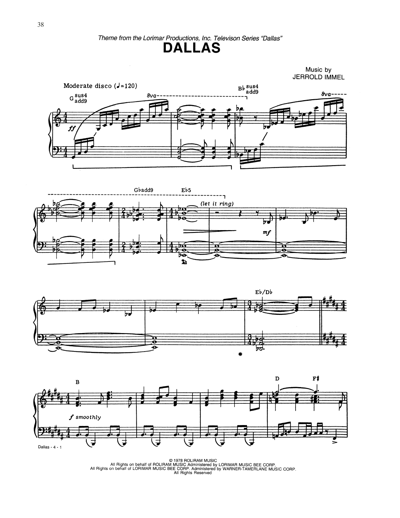 Product gallery: Page 1 of 1 Dallas (Main Title), Floyd Cramer