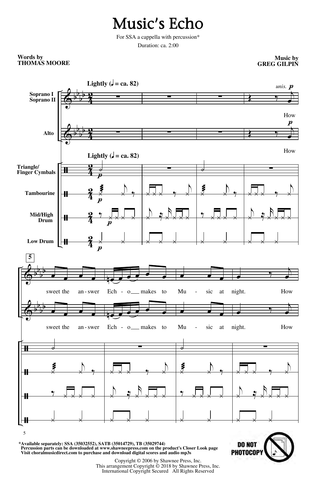 Product gallery: Page 1 of 1 Music's Echo, Thomas Moore & Greg Gilpin