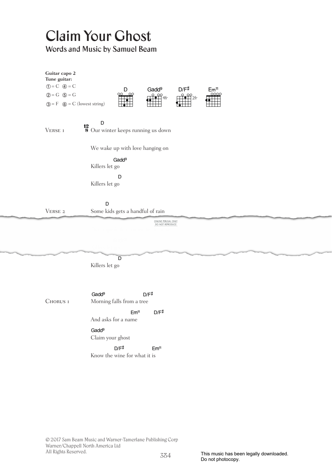 Product gallery: Page 1 of 1 Claim Your Ghost, Iron & Wine