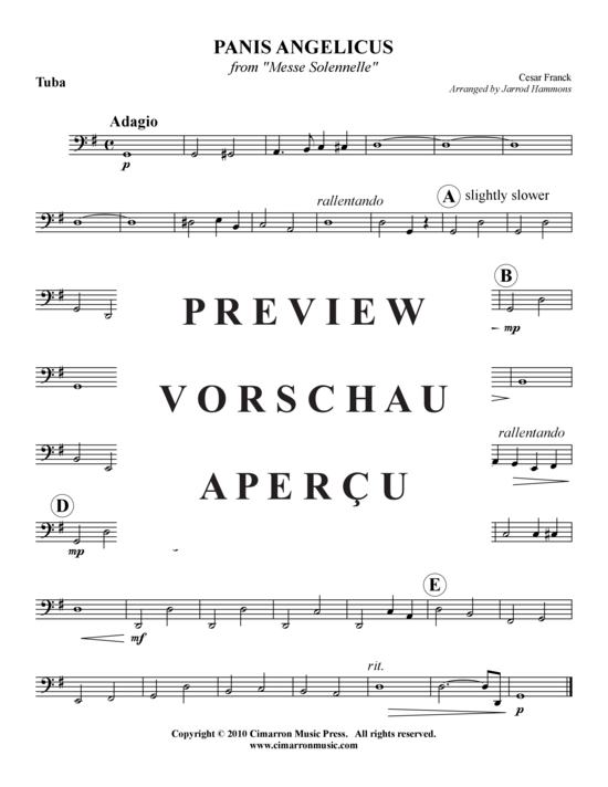 gallery: Panis angelicus , , (Blechbläserquintett)
