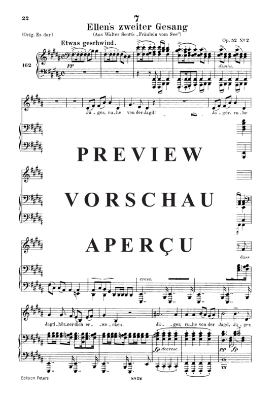 Product gallery: Page 2 of 7 Ellen's Gesang II, D.838, , Low Voice and Piano