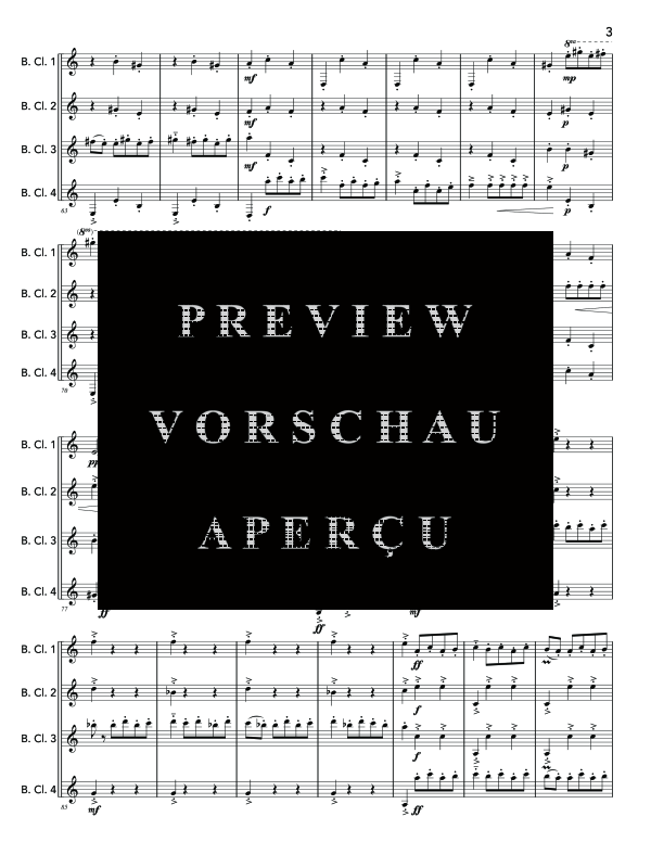 Produktgalerie: Seite 7 von 11 Danse Macabre, , (Bassklarinetten Quartett)