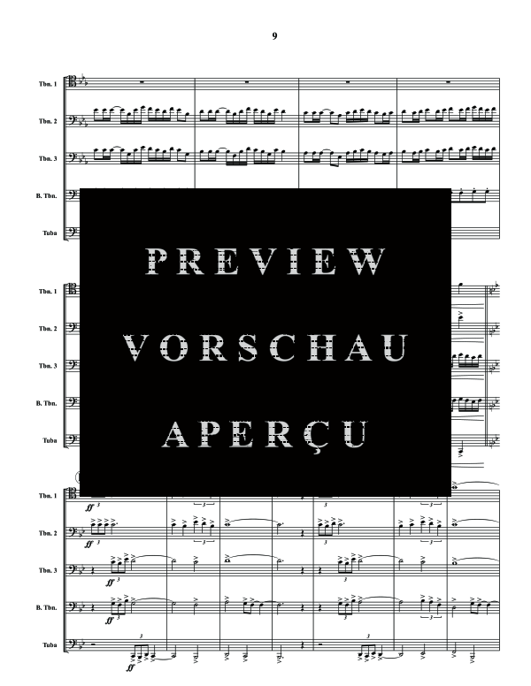 Produktgalerie: Seite 11 von 11 Cascades, , (Blechbläser Quintett 3x Posaune, Bass Posaune und Tuba)