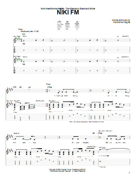 Product gallery: Page 1 of 1 Niki FM, Hawthorne Heights