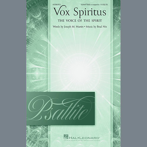 cover: Vox Spiritus (The Voice Of The Spirit), Joseph M. Martin and Brad Nix, Chor
