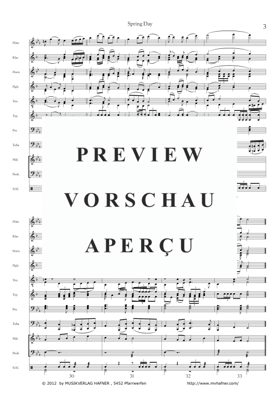 Product gallery: Page 7 of 11 Spring Day, , (large wind orchestra)