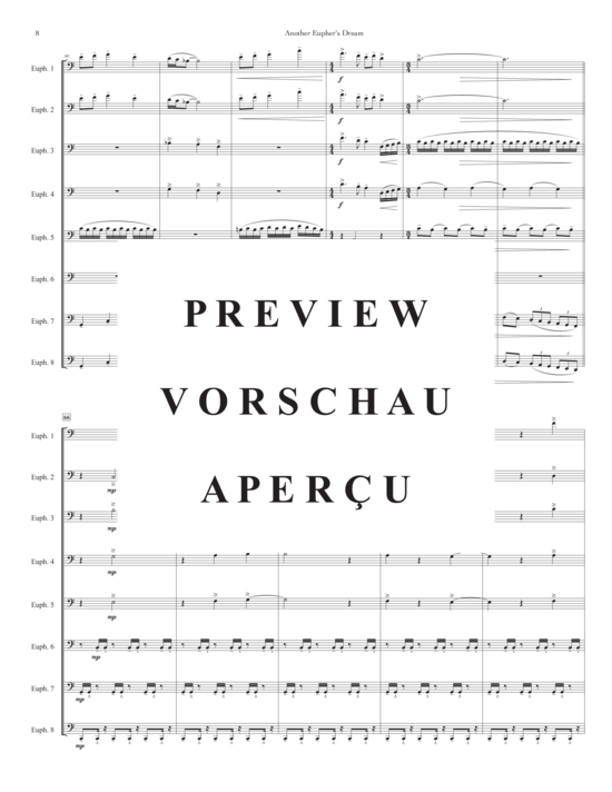 Product gallery: Page 9 of 21 Another Eupher´s Dream , , (Euphonium Ensemble 8 parts)