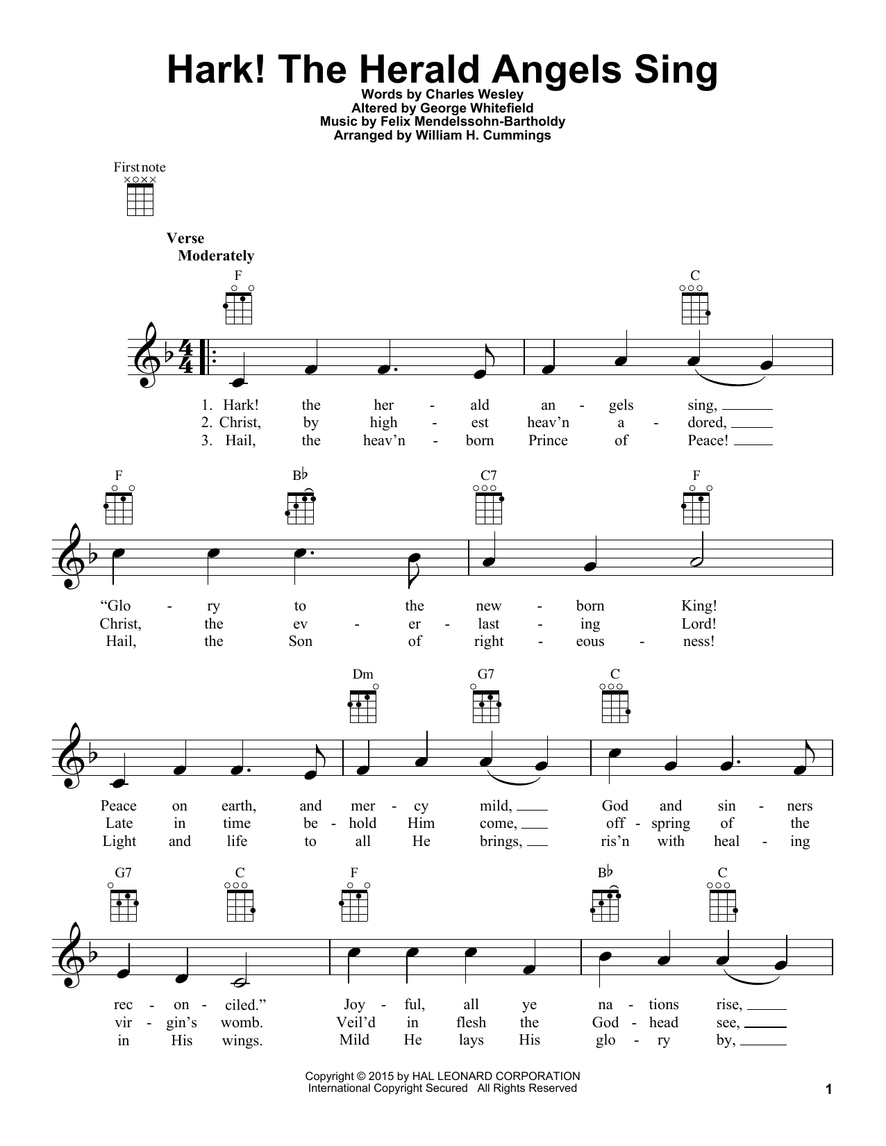 Product gallery: Page 1 of 1 Hark! The Herald Angels Sing, Felix Mendelssohn-Bartholdy