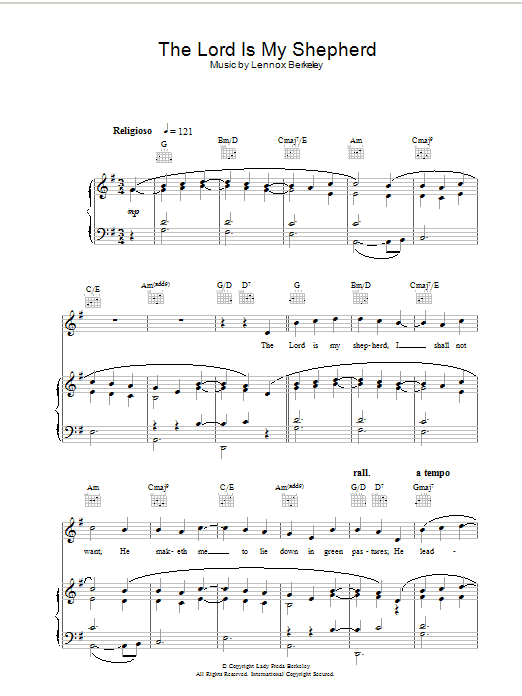 Product picture to: Psalm 23 - The Lord Is My Shepherd (theme from The Vicar Of Dibley)