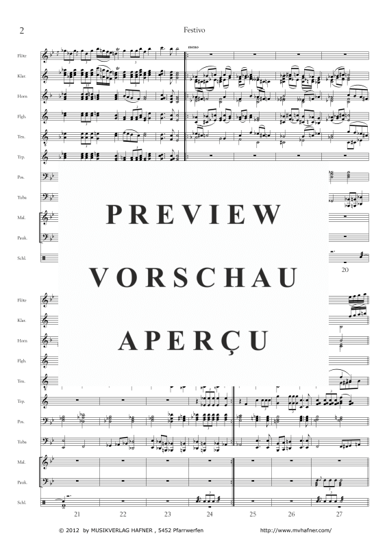 Product gallery: Page 7 of 11 Festivo, , (large wind orchestra)