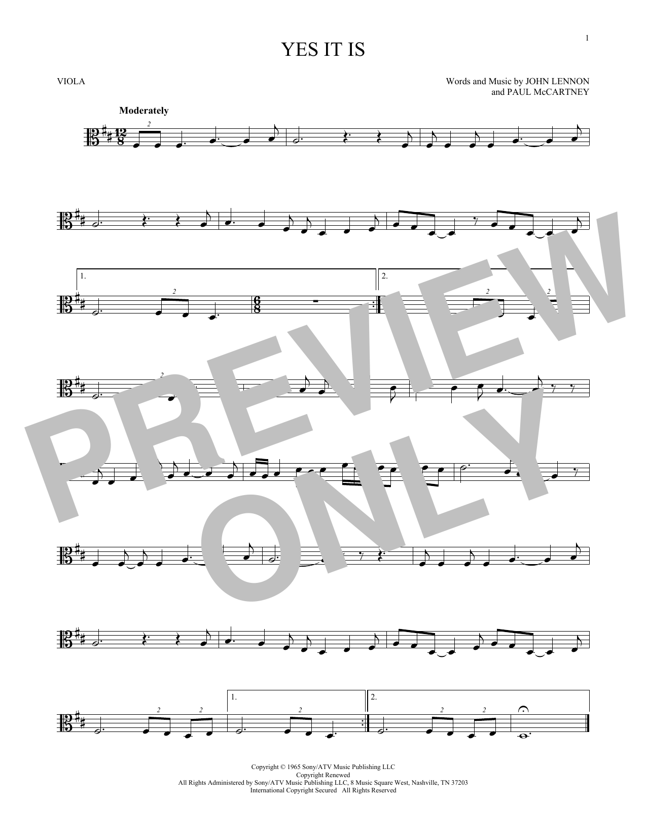Product gallery: Page 1 of 1 Yes It Is, The Beatles