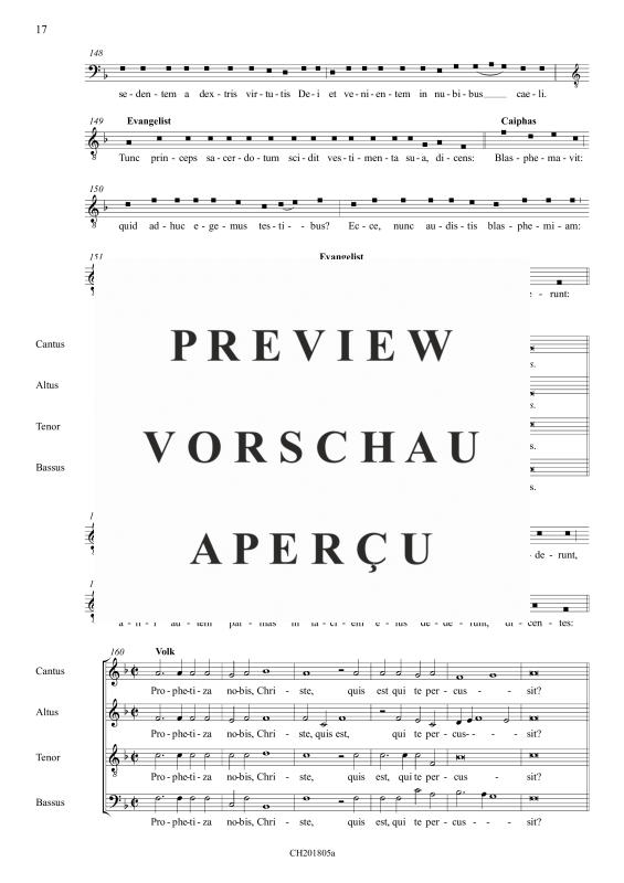 Produktgalerie: Seite 11 von 11 Passio secundum Matthaeum - Matthäuspassion, , (Gemischter Chor)