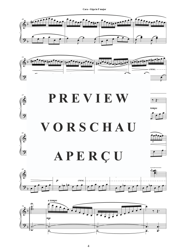 Produktgalerie: Seite 5 von 8 Gique in F-Dur, , Klavier Solo