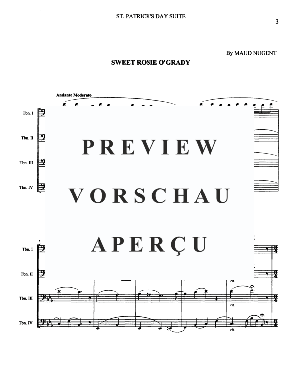 Produktgalerie: Seite 5 von 11 St. Patrick's Day Suite, , Posaunen Quartett
